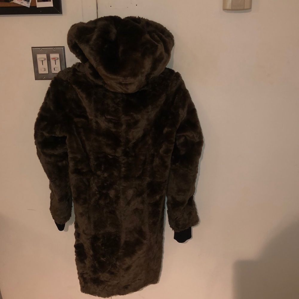 Bimba y Lola Brown Faux-Fur Teddy Coat